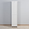 thumbnail image 6 of Smilegend Tall Bathroom Floor Storage Cabinet with Adjustable Shelves, Freestanding Wooden Cabinet, Minimalist Design, Easy to Assemble, 6 of 8