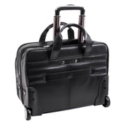 BOWERY | 15” Leather Wheeled Laptop Briefcase