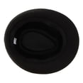 thumbnail image 3 of Vintage Men Wool Felt Hat Winter Fedora Trilby Panama Hat Gangster Black, 3 of 6