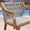 Teak, variant on PURPLE LEAF Counter Height Bar Stool Wide Rope Weaving Bar Stools, Grey