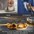 thumbnail image 5 of SALAV® Retro Edition Duopress Steamer and Iron with Ceramic Coated Plate, Titanium, 5 of 10