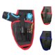 thumbnail image 4 of GOOHOCHY Herramienta de electricista portátil, cinturón, bolsa, bolsa, soporte, funda para taladro para taladro inalámbrico de litio de 12 V / 18 V (borde rojo), 4 of 5