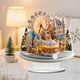 thumbnail image 4 of Acrylic Christmas Tree Ornament with Stand, Festive Holiday Tabletop Decor for Home Office, Merry Xmas Party Centerpiece Decoration, Reindeer and Gift Design, 4 of 5