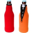 thumbnail image 6 of Vjnyvs Beer Bottle Cooler, 5Pack 12 Oz Insulated Neoprene Collapsible Zipper Bottle Sleeve Case Carry Case for Keeping Your Beverage Beer Soft Drink Chilled Water for a Extended Period of Time, 6 of 7