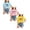 Pink 1PCS & Light Blue 1PCS & Yellow 1PCS, variant on XEGLSBU 4 Pack Girls T Shirts Summer Short Sleeve Bow Printed Casual Tee for Kids Everyday Wear Size 4-6 Years