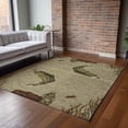 thumbnail image 6 of Addison Rugs Mayfield Washable Lodge Fish Khaki Rectangle Rug, 9' x 12', 6 of 6
