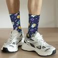 thumbnail image 4 of Uemuo Astronaut Corgi Pattern Women's Crew Socks, Soft Durable Breathable Moisture-Wicking with Odor Control Cotton socks, 4 of 9