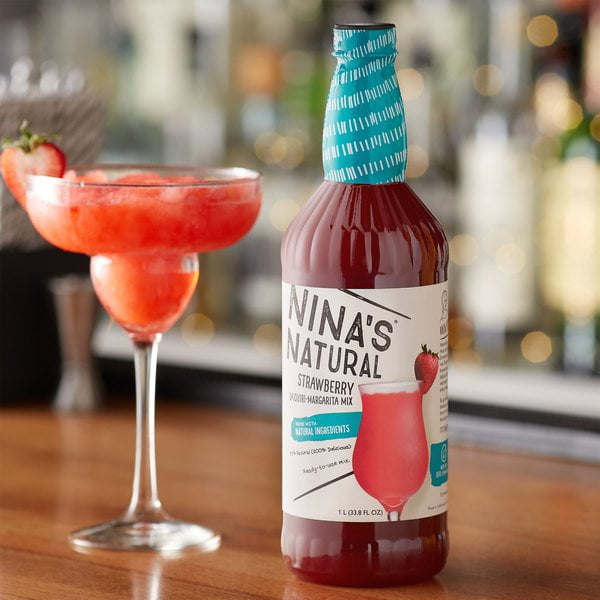 Nina's Natural 1 Liter Strawberry Daiquiri / Margarita Mix Walmart Canada