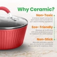 thumbnail image 4 of NutriChef Saucepan Pot with Lid - Non-Stick High-Qualified Kitchen Cookware, 1.7 Quart, 4 of 6