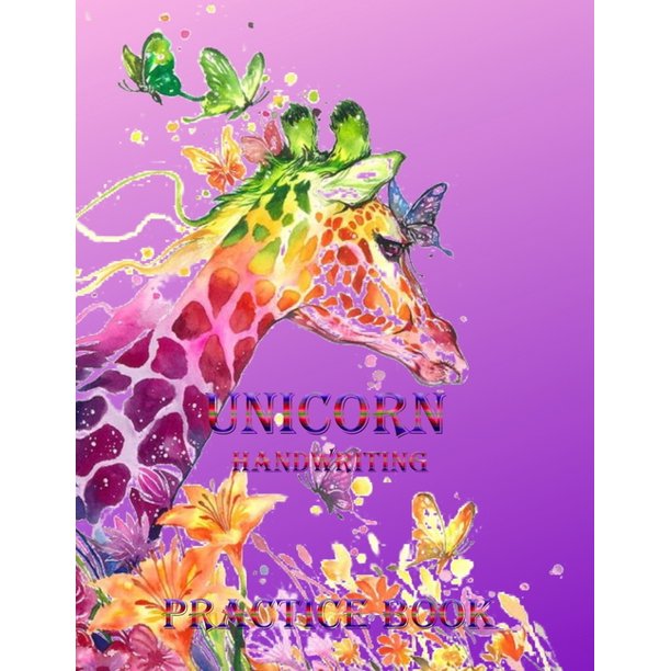 unicorn handwriting practice book cute unicorn coloring