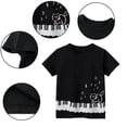 thumbnail image 4 of LYMAYTER Toddler Baby Girls Short-Sleeve T-Shirt Summer 100% Organic Cotton Tees Shirt Blouse Kids Casual Cartoon Shirt Tops for 1-8 Years Old, 4 of 9