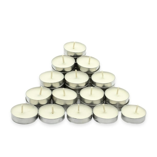 Velas Tealights Blancas Flotantes Cubierta De Lamina 50 Pzs