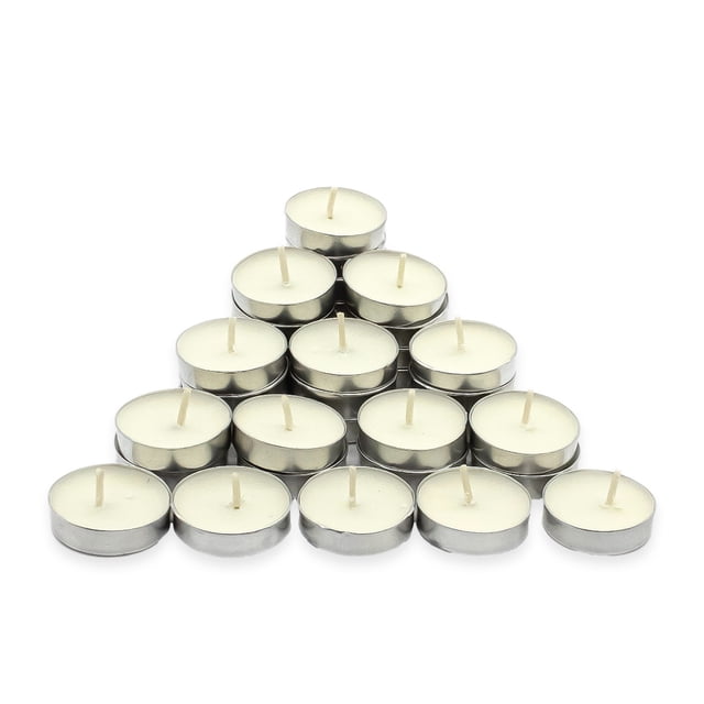 Velas Tealights Blancas Flotantes Cubierta De Lamina 50 Pzs