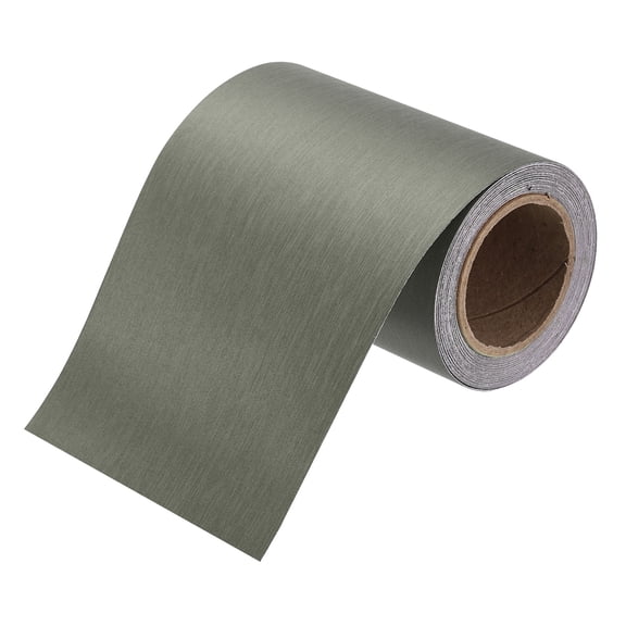 Uxcell 4" x 16ft Mirror Border Peel and Stick Wood Grain Tape, Olive Gold