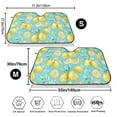 thumbnail image 3 of Haiem Yellow Lemon Car Windshield Sun Shade - Blocks UV Rays Sun Visor Protector, Sunshade to Keep Your Vehicle Cool, Universal Fit SUV Van Sedan-Small, 3 of 7