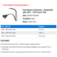 thumbnail image 2 of Fuel Injector Connector - Compatible with 1987 - 1997 Ford F-350 1988 1989 1990 1991 1992 1993 1994 1995 1996, 2 of 2