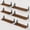 Brown-Medium, variant on Wooden Large Floating Wall Shelves 6-Piece Set for Bathroom Bedroom Living Room Storage