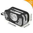 thumbnail image 4 of FORMRS Pencil Case with 3 Compartments Zipper Pouch, Elementary School Level and up, Black Moon, 4 of 8