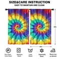 thumbnail image 2 of Blackout Kids Curtains,Colorful Rainbow Tie Dye Spiral Pattern Childrens Insulated Curtains Set Of 2,Bedroom Essentials,Toddler Room Decor 52"x84", 2 of 5