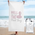 thumbnail image 1 of Por qué sí, soy el chico de la piscina, divertida toalla de playa, toallas de baño de microfibra, manta de playa suave para desfiles, natación, yoga, mujeres y hombres, 1 of 4