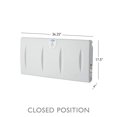 thumbnail image 4 of Foundations SafetyCraft Horizontal Wall-Mounted Baby Changing Station, 250 lb Capacity, Light Gray (100-EH-SC), 4 of 4
