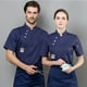 thumbnail image 3 of Ropa de chef Ropa de otoño e invierno de manga larga Ropa de trabajo de catering para hoteles para hombres y mujeres Ropa de trabajo de pastelero Ropa de trabajo de cocina trasera Uniforme, 3 of 6