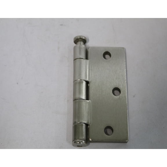 Cal-Royal 3-1/2 in. Full Mortise Plain Bearing Hinge In Satin Nickel, 2 Per Box