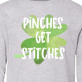 thumbnail image 4 of Inktastic St. Patrick's Day Pinches get Stitches Long Sleeve Youth T-Shirt, 4 of 5