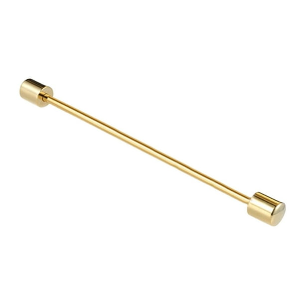 Broche de barra para collar de hombre, accesorio de joyería de cobre, práctico y elegante para corbata. Oro