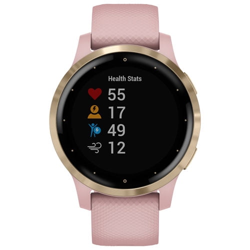 Garmin vivoactive 4S 40mm GPS Watch - Light Gold/Dust Rose