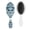 White-471, variant on Rustic Home Decor Hair Brush, Minimalist Tribal Detangling Comb with Waves & Stripes Design, Artistic Bohemian Paddle Brush for Daily Use