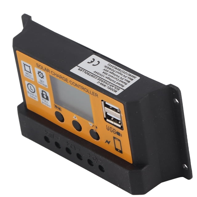 Regulador de batería solar, controlador de carga inteligente Controlador de carga solar ABS Controlador de carga PWM de etapa De primera línea