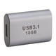 thumbnail image 4 of Adaptador tipo C de EE. UU., USB 3.1 para mecanografiar adaptador hembra a hembra de EE. UU. a tipo C, resistente y resistente, 4 of 8