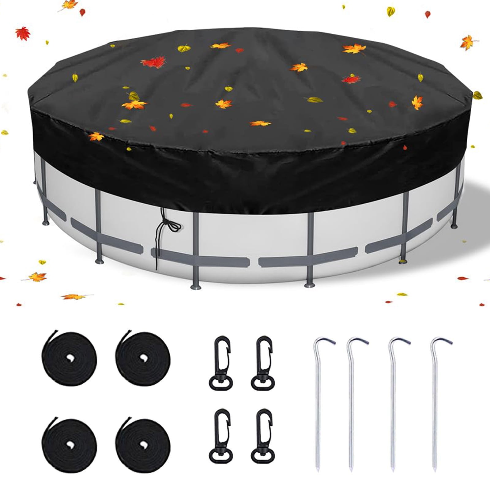 VIVISPECIAL Round Pool Cover Solar Covers for Above Ground Pools