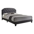 thumbnail image 1 of Bowery Hill Transitional Fabric Upholstered Queen Panel Bed in Gray, 1 of 2