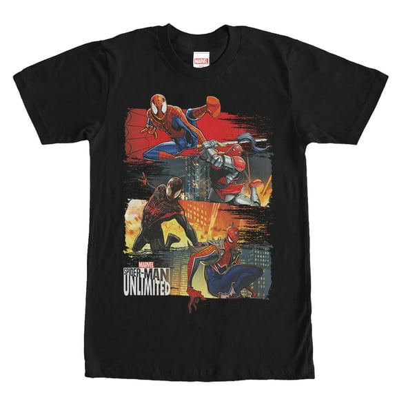 Men's Marvel Spider-Man Unlimited Variations  Graphic Tee Black Medium