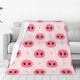 thumbnail image 1 of Balery Pig Noses Manta de Felpa Suave y Acogedora – Cobija de Franela Aterciopelada para Cama, Lavable y Cálida para Sofá, Mascotas, Transpirable-40"x30", 1 of 7
