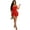 Red, variant on Shiny Sequined Tassel Romper Halter Lace Up Backless Bodycon Night Club Party Short Jumpsuit Women Playsuit