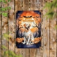 thumbnail image 2 of Mummy Labrador Retriever Happy Halloween with Pumpkins Bats Spooky Fun Vertical Metal Aluminum Sign Lab Dog Lover Gifts Wall Art Home Decor - 00019, 2 of 5
