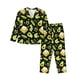 thumbnail image 1 of Fotbe Avocado Toast Conjunto de Pijama de Manga Larga para Mujer con Estampado, Ropa de Dormir de 2 Piezas, Conjunto de Casa Suave y Cómodo con Bolsillos-Small, 1 of 7