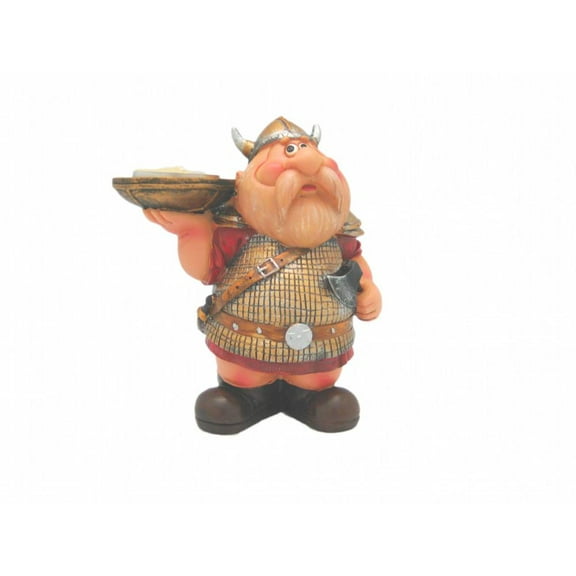NRSK Polyresin Viking Decor Candle Holders