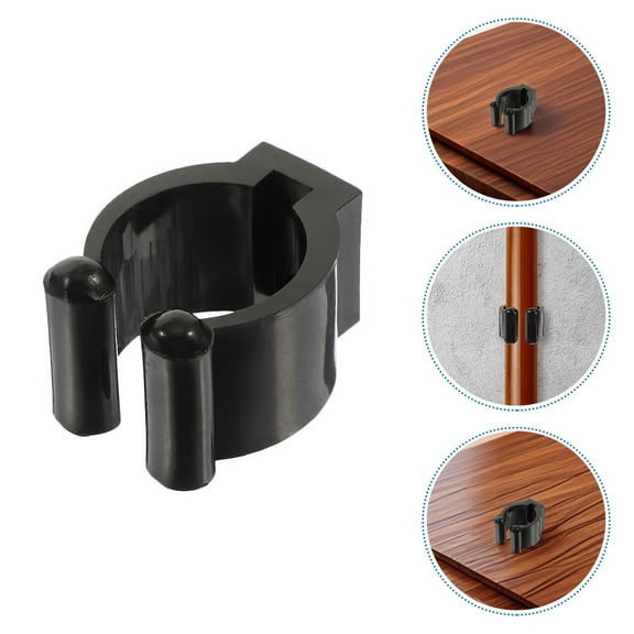 OUNONA 5PCS Pool Stick Holder Plastic Pool Cue Holder Clips Fishing Rod Storage Billiards Snooker Cue Clips Wall Mount Fishing Rod Holders