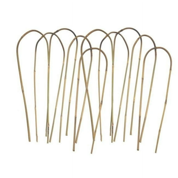 Eastern Star BU24ES10 24 in. Bamboo U Trellis Hoop Stakes - Pack of 10