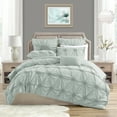 thumbnail image 5 of Swift Home Floral Pintuck 2-Piece Twin/Twin XL Duvet Cover Set in Indigo, 5 of 5