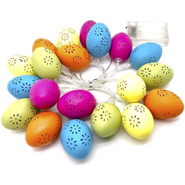 Eggs String Lights Battery Operated 10 ft 20 LED Fairy String Lights for Decor Party Home Indoor Outdoor Garden Decorations