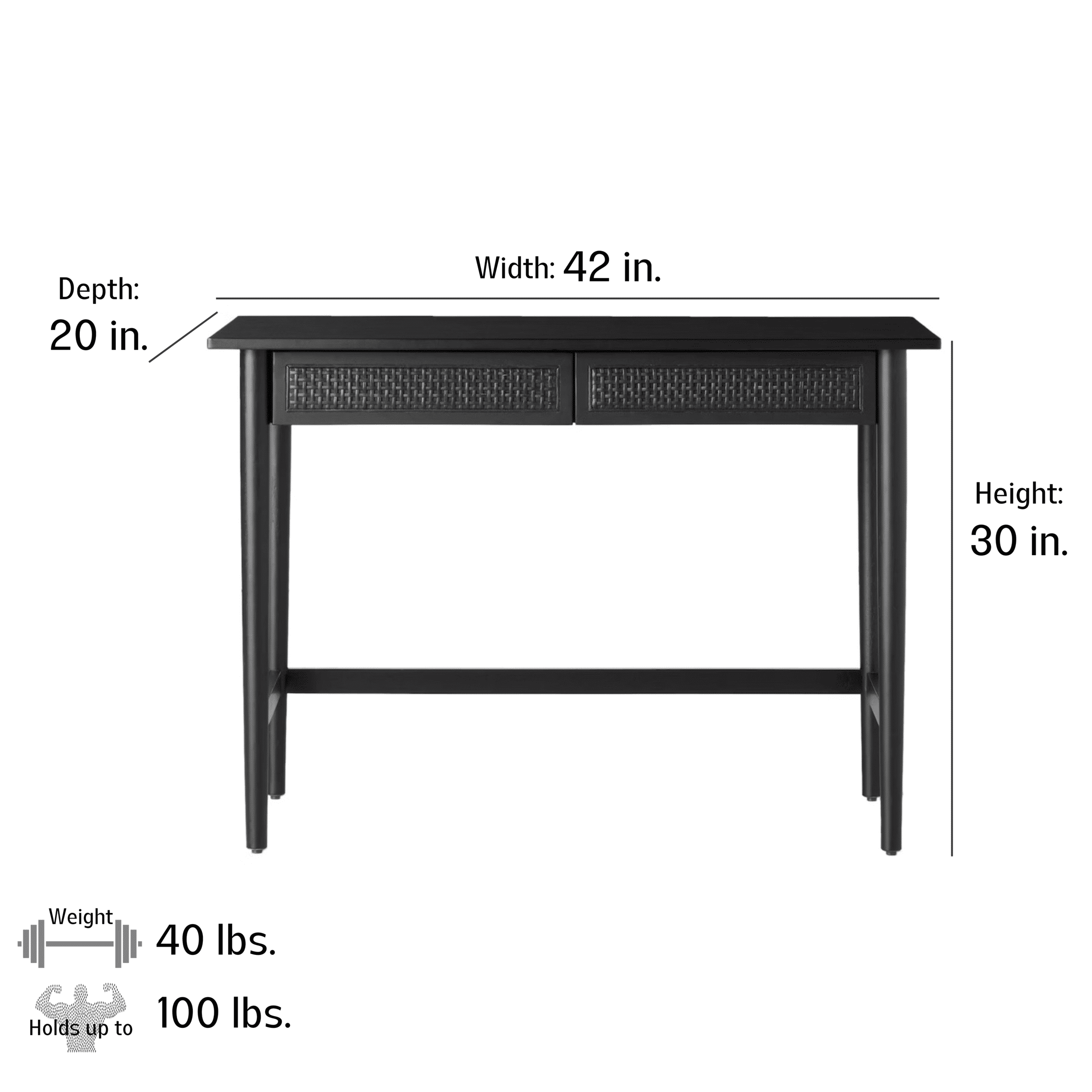 Hearth and outlet hand desk