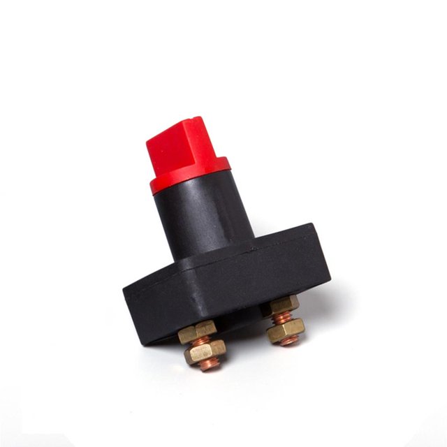 Scienceny Interruptor de batería, interruptor de desconexión de energía, interruptor de corte de aislador rotatorio para coche, barco, Accesorios para motos