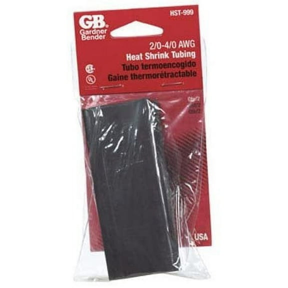 Gardner Bender 1 in. Dia. Black Heat Shrink Tubing 2 pk