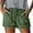 Green, variant on Hienoo Women's Plus Size Denim Shorts Elastic Waist Drawstring Casual Jean Shorts, Sizes XS-XXXL