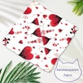 thumbnail image 3 of Valentine's Day Translucent Light and Breathable Chiffon Yarn Pet Bandana Collar Set (Pack of 2) - Sizes 40.6x40.6x58/16x16x22.8in & 53.3x53.3x76.2/20.9x20.9x30in, 3 of 5